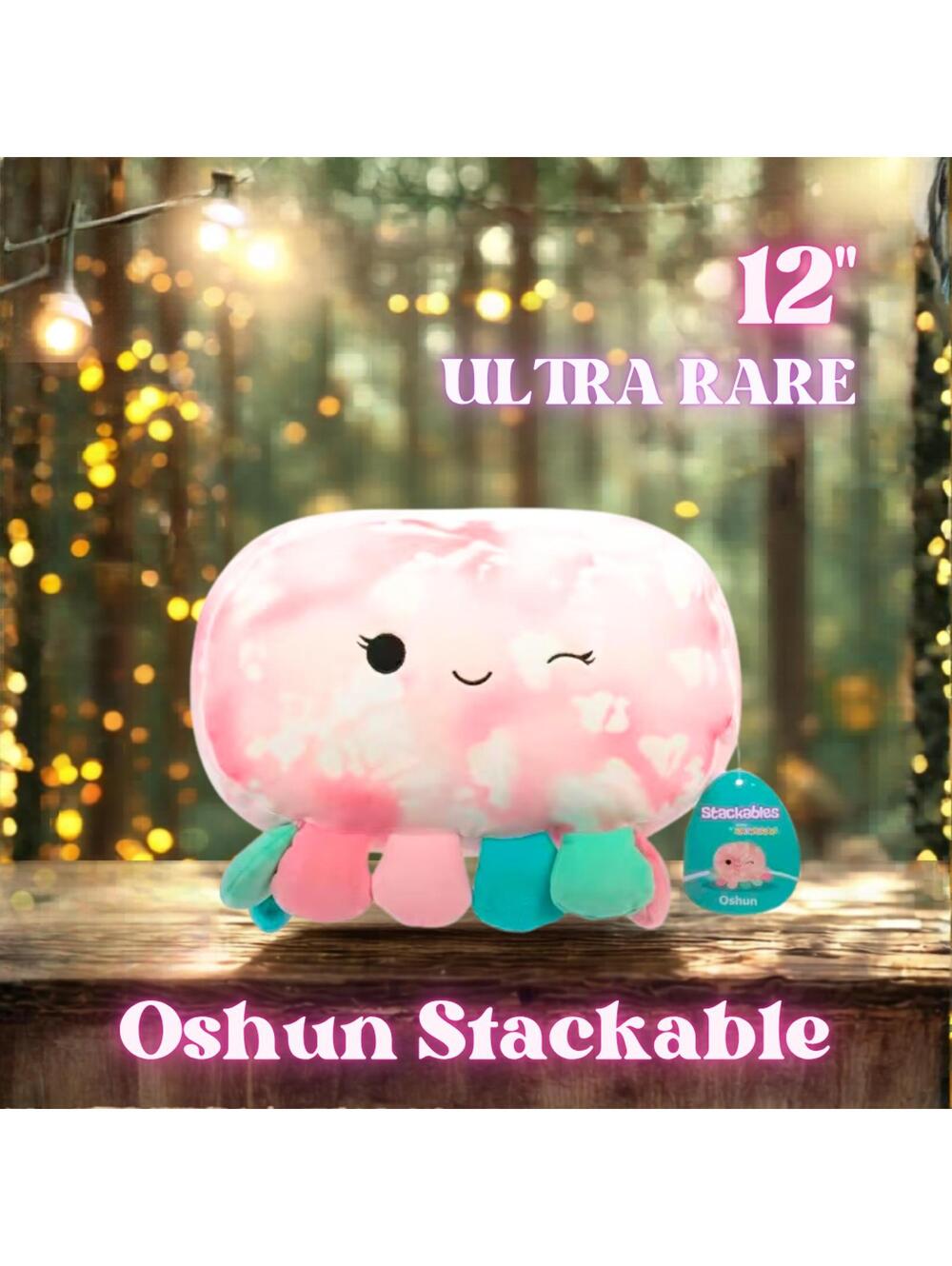 NWT ULTRA RARE HTF Oshun Octopus Squishmallows Stackable